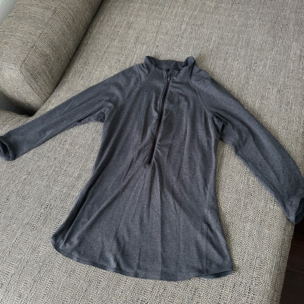 Nike Dri-FIT Gray Quarter-Zip Top